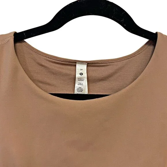 Lululemon Wunder Train Cropped Tank Top Racerback B/C Cup Workout Pullover Sz 20 - Picture 7 of 10